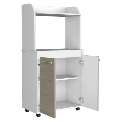 Módulo Microondas Treinth Rovere Y Blanco