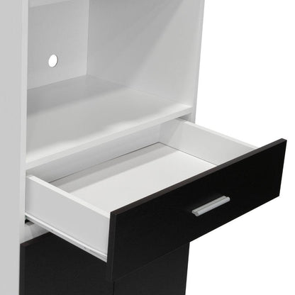 Modulo Microondas Tavona  Blanco Y Wengue