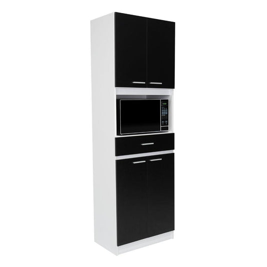 Modulo Microondas Tavona  Blanco Y Wengue