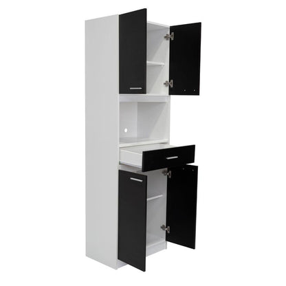 Modulo Microondas Tavona  Blanco Y Wengue