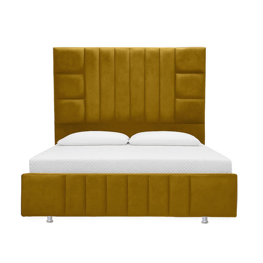 Cama Doble Fiora  Mostaza