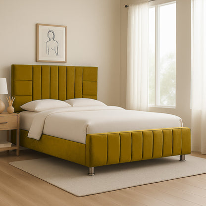 Cama Sencilla Fiora  Mostaza