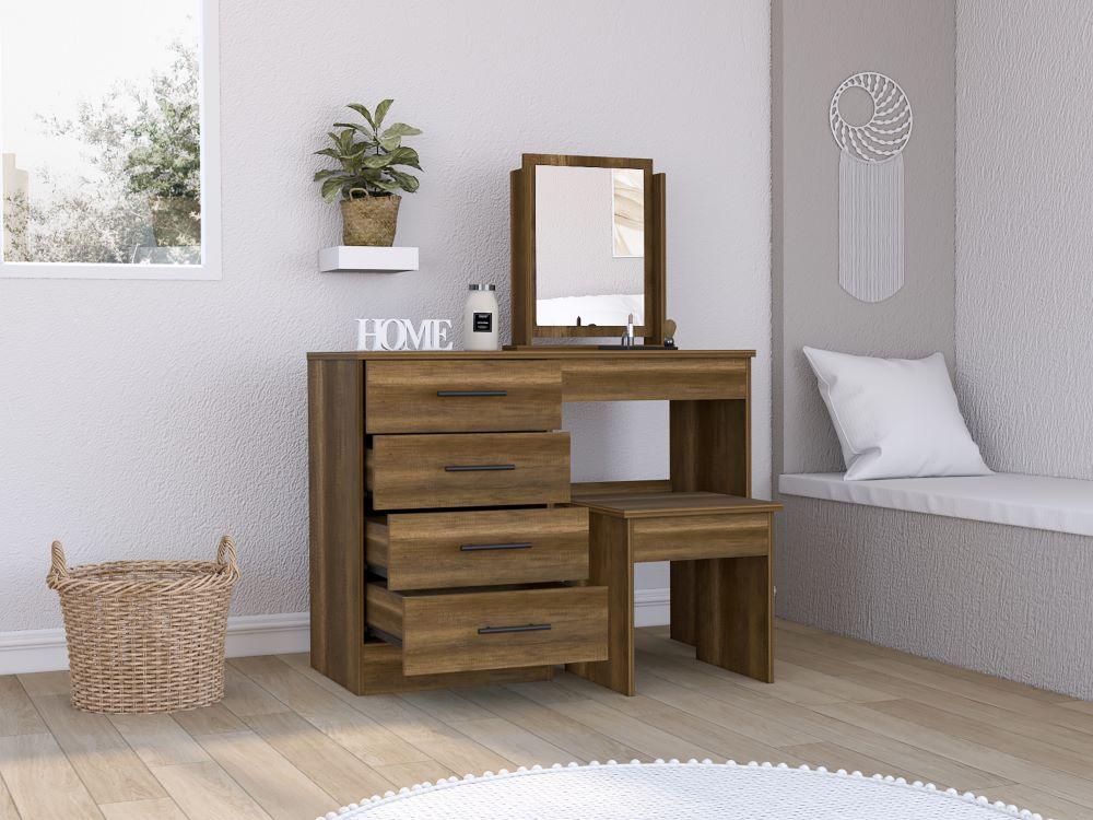 Mueble Tocador Okria Cobre Y Wengue