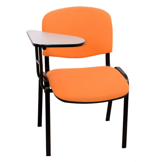 Silla Universitaria Isosceles Tapizada Brazo Fijo  naranja
