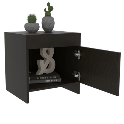 Combo Para Habitación Clupe Wengue Con Cama, Mesa De Noche Y  Mesa Para Tv
