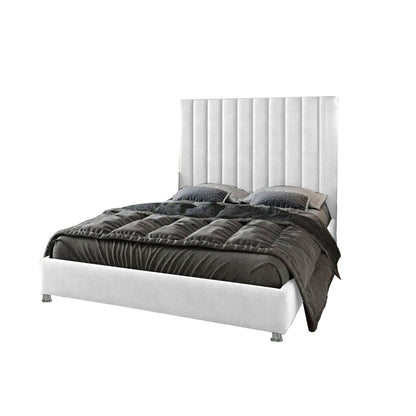 Base Cama Con Espaldar Semidoble Natura Blanco