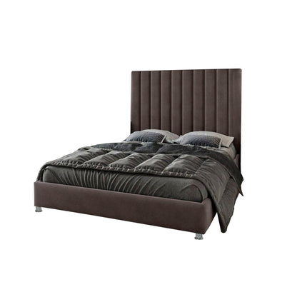 Base Cama Con Espaldar Sencillo Natura Cafe
