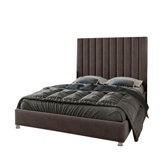 Base Cama Con Espaldar Sencillo Natura Cafe
