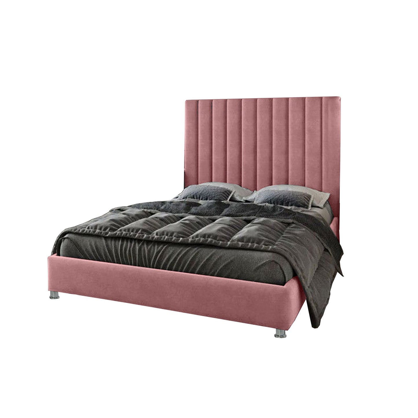 Base Cama Con Espaldar Sencillo Natura Salmon