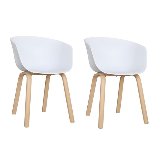 Set x2 Silla Natura Blanco