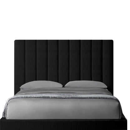 Base Cama Con Espaldar Doble Natura Negro