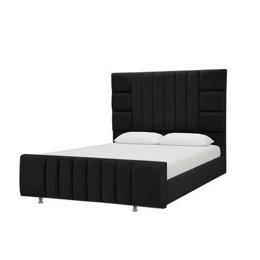 Cama Doble Fiora  Negro