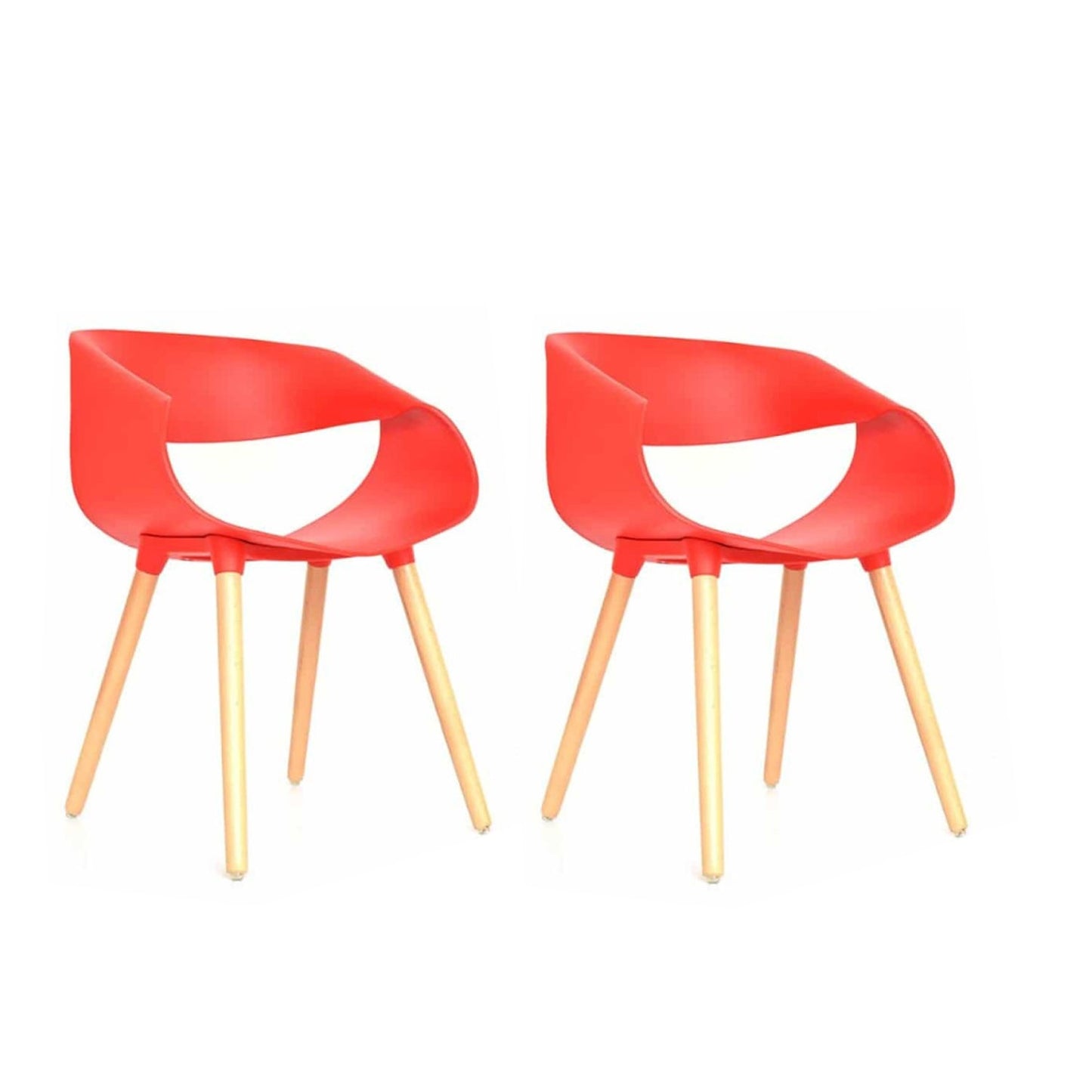Silla  Set x2 Nordic Rojo