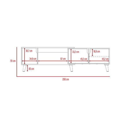 Mesa Para Tv Ornari Wengue Para Tv De 50"