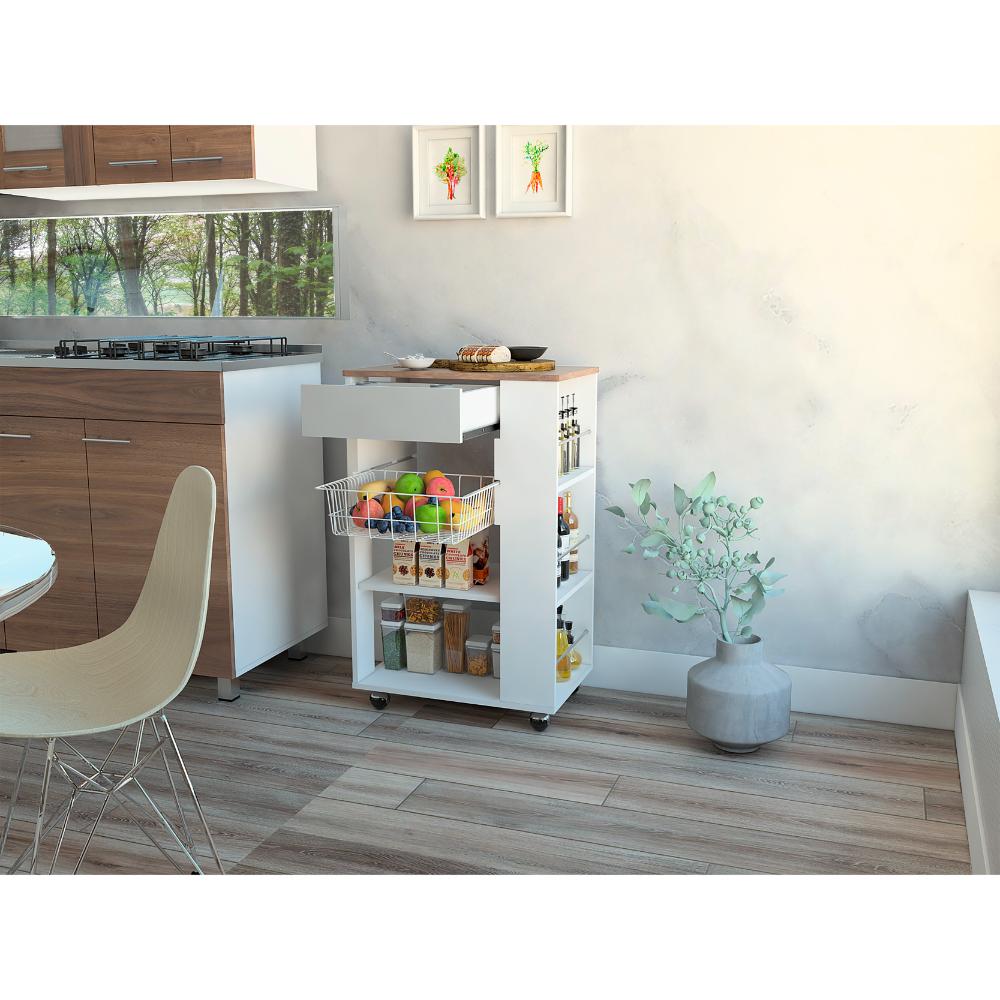 Organizador De Cocina Orilán Blanco Y Moca