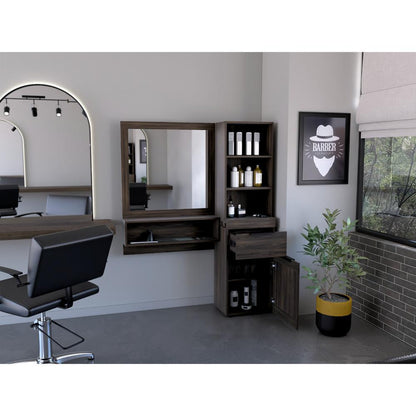 Mueble Tocador O Barberia Mentow Nogal