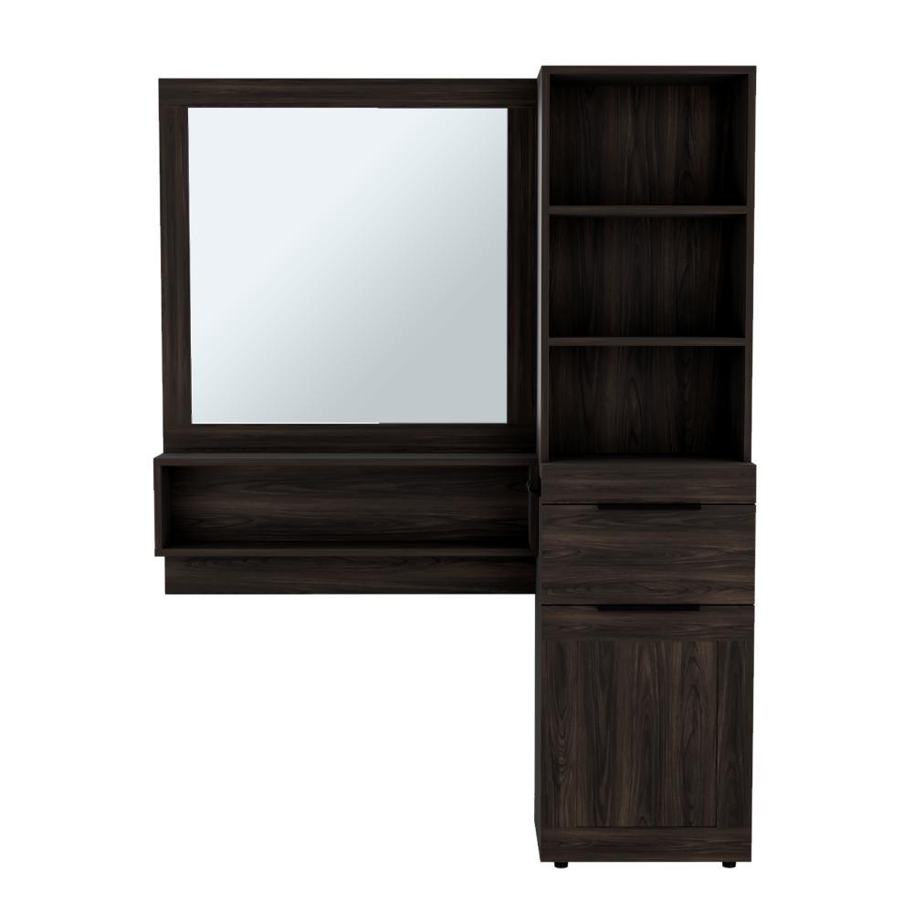 Mueble Tocador O Barberia Mentow Nogal