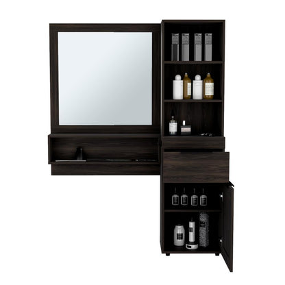 Mueble Tocador O Barberia Mentow Nogal