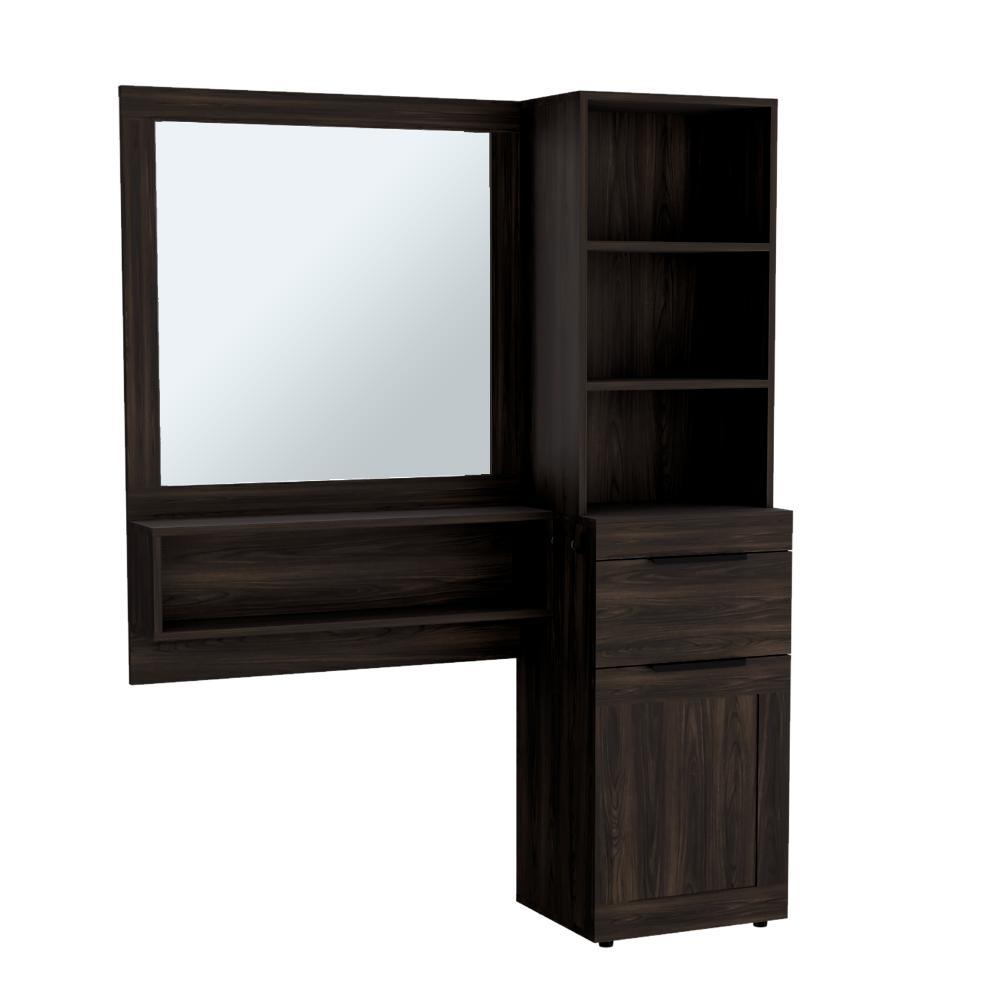 Mueble Tocador O Barberia Mentow Nogal