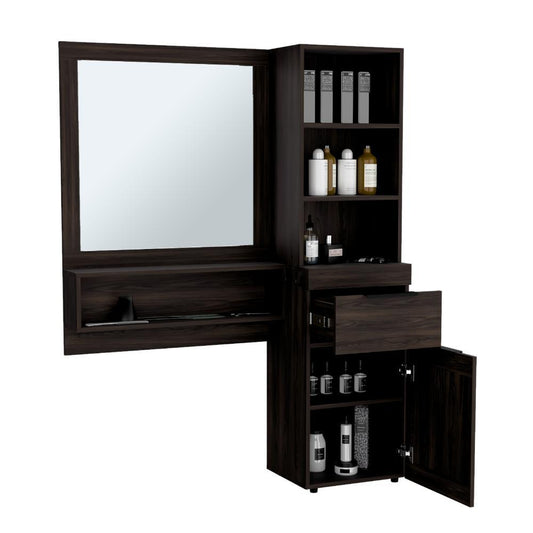 Mueble Tocador O Barberia Mentow Nogal