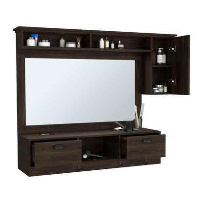 Tocador O Mueble Barberia Wotz  Nogal