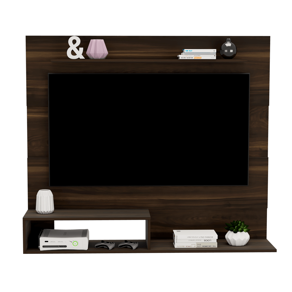 Panel de TV Hambury color Caoba para Sala.