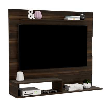 Panel de TV Hambury color Caoba para Sala.