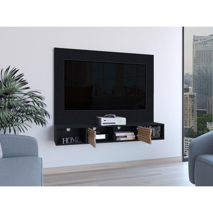 Panel De Tv Montpellier Wengue Y Lenno Para Tv De  60"