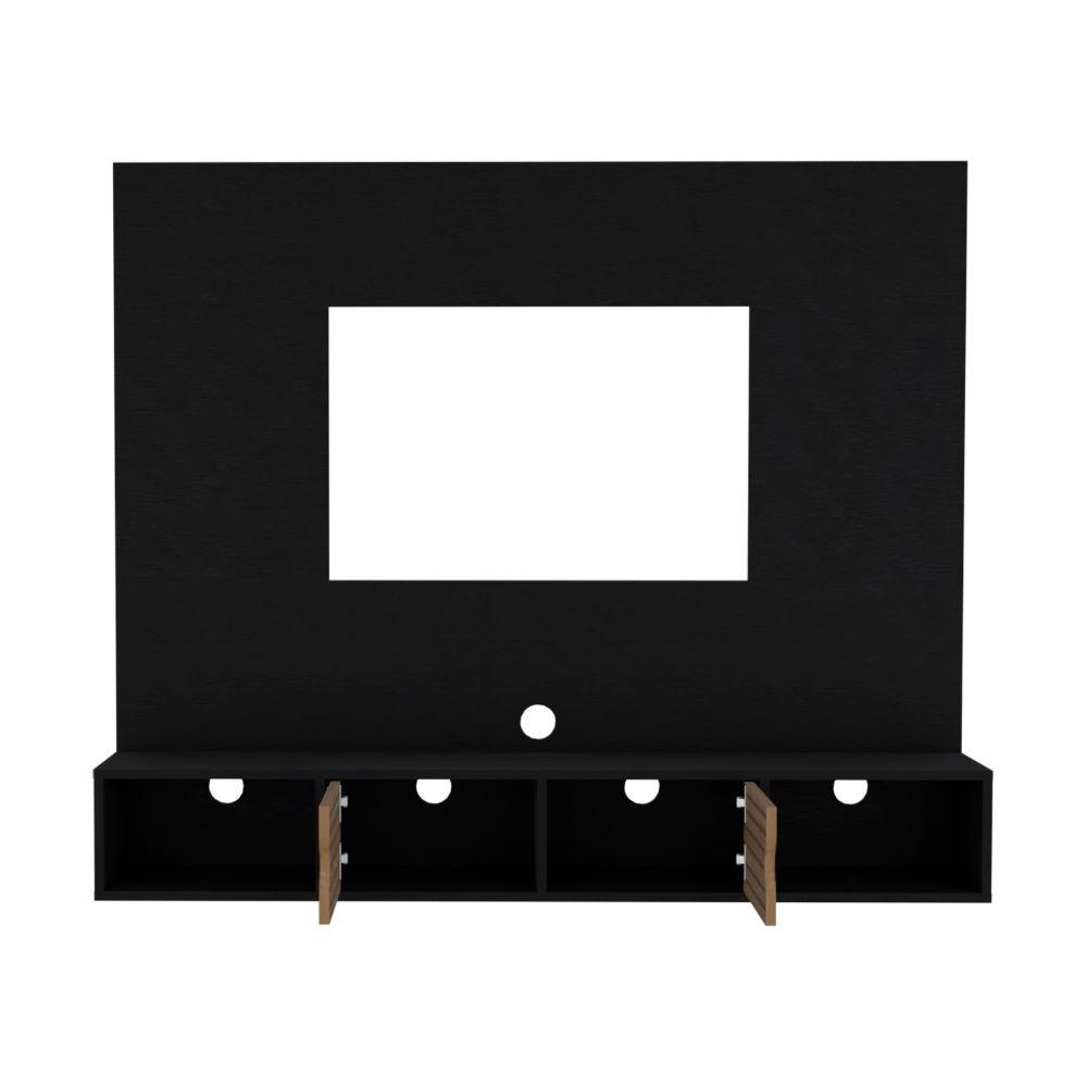 Panel De Tv Montpellier Wengue Y Lenno Para Tv De  60"