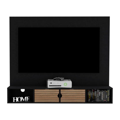 Panel De Tv Montpellier Wengue Y Lenno Para Tv De  60"
