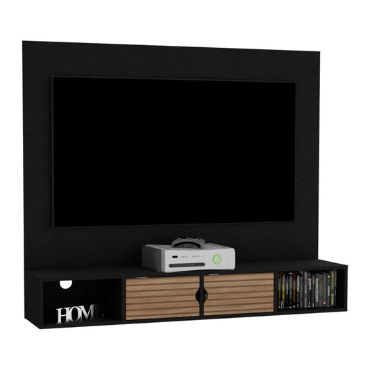 Panel De Tv Montpellier Wengue Y Lenno Para Tv De  60"