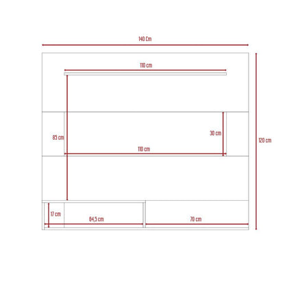 Panel De Tv De Hasta 55'' Veluna  Duna Blanco
