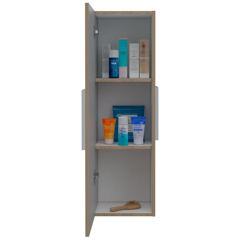 Mueble Aux Baño Orvani  Rovere + Blanco