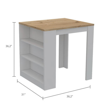 Mesa Auxiliar Melora Blanco Y Duna