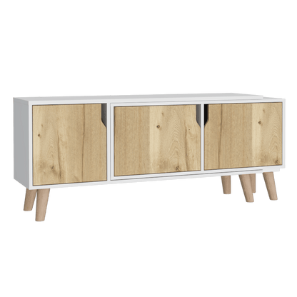 Mesa Para Tv Ornari Blanco Y Duna Para Televisor De 50 Pulgadas