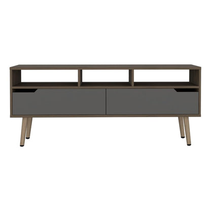 Mesa Para Tv Coruna Nogal Y Plomo Para Tv De 60"