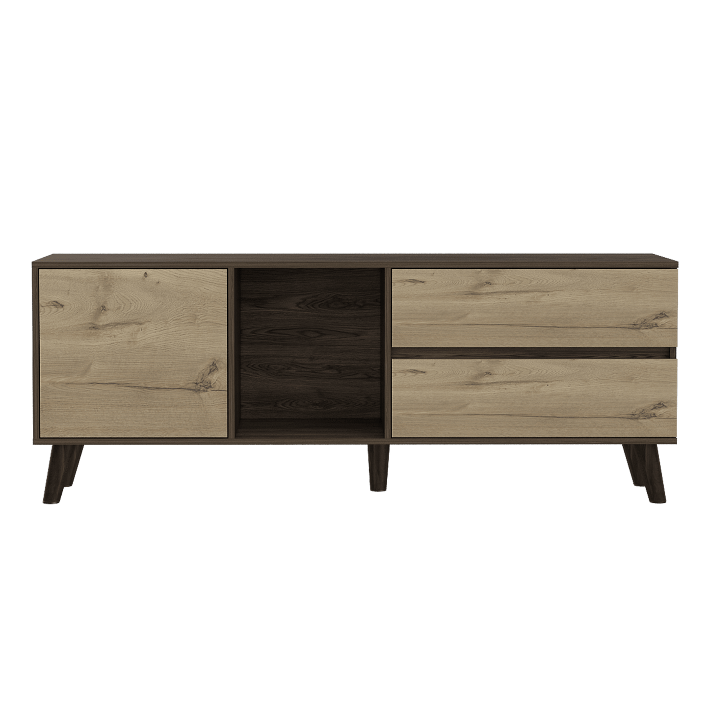 Mesa Para Tv Jureli Chocolate  Duna Para Televisor De 60 Pulgadas