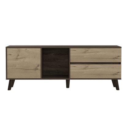 Mesa Para Tv Jureli Chocolate  Duna Para Televisor De 60 Pulgadas