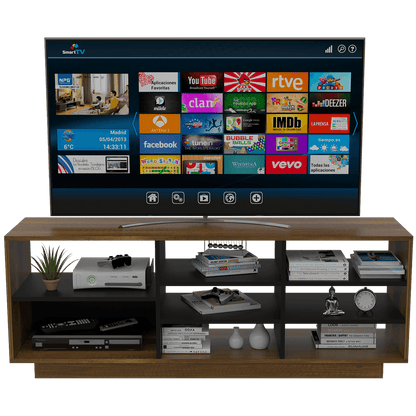 Rack Para Tv Solvan  Caramelo + Wengue