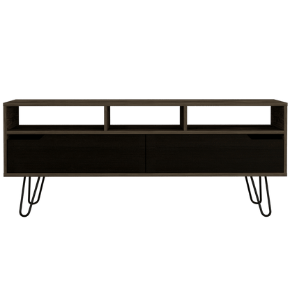 Mesa para TV Cleo color Chocolate y Wengue para Sala.