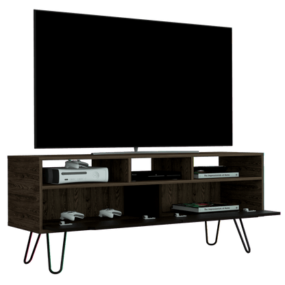 Mesa para TV Cleo color Chocolate y Wengue para Sala.