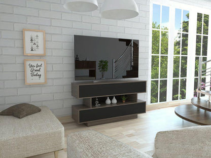 Mesa Para Tv Arvexa Avellana Y Wengue Para Televisor De 50"