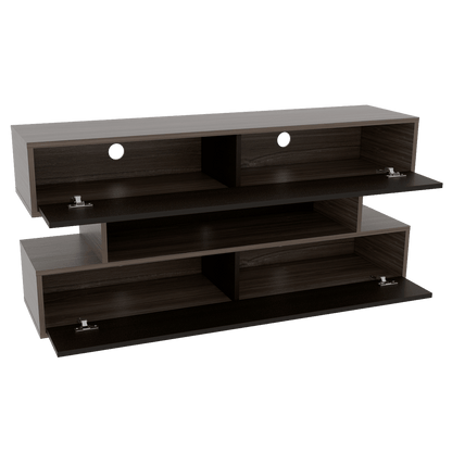 Mesa Para Tv Arvexa Avellana Y Wengue Para Televisor De 50"