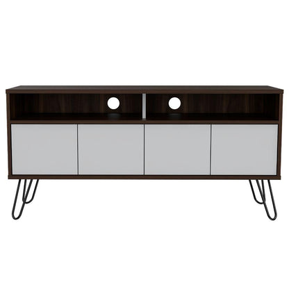 Rack Tv Para Tv De 55'' Vassel Habano Blanco