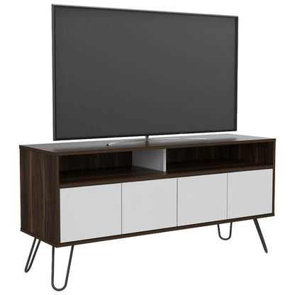 Rack Tv Para Tv De 55'' Vassel Habano Blanco