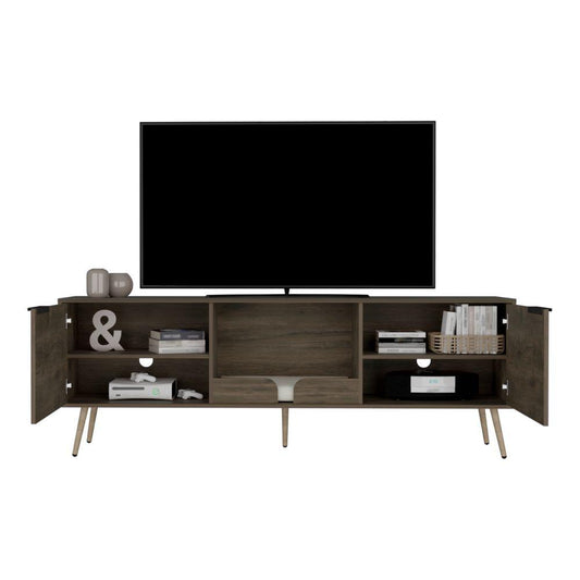Mesa Para Tv Nuvah, Nogal Para Tv De 75"