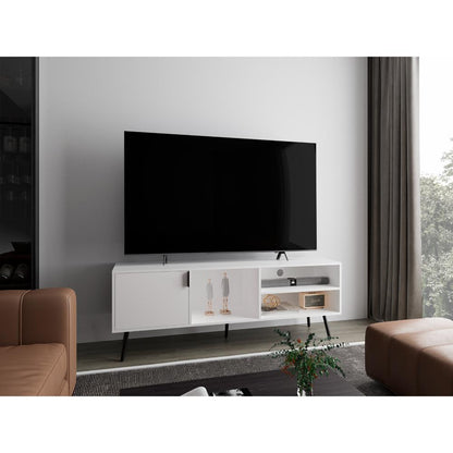 Mesa Para Tv Zinaya Blanco Hasta 70"