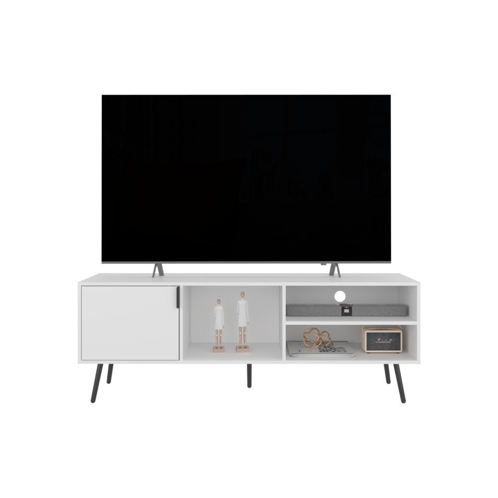 Mesa Para Tv Zinaya Blanco Hasta 70"