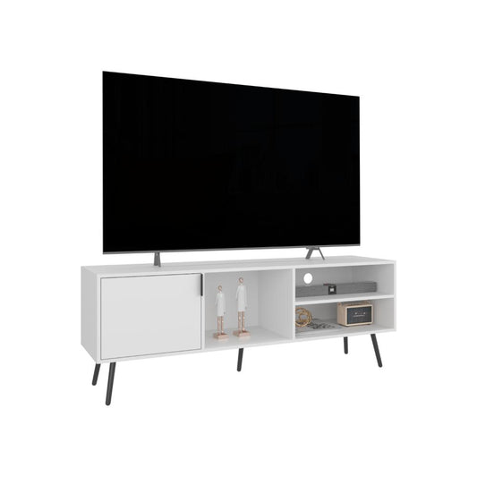 Mesa Para Tv Zinaya Blanco Hasta 70"
