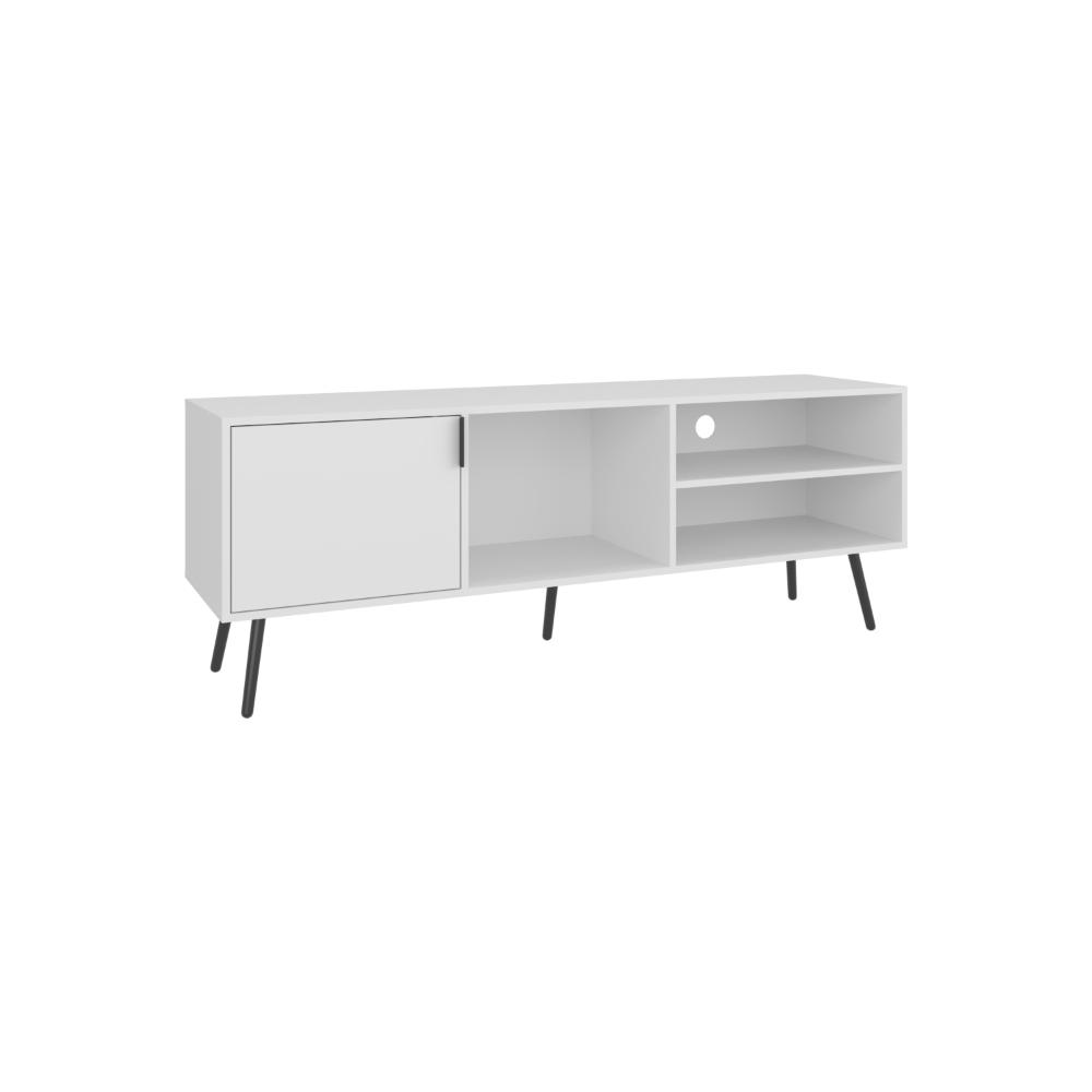 Mesa Para Tv Zinaya Blanco Hasta 70"